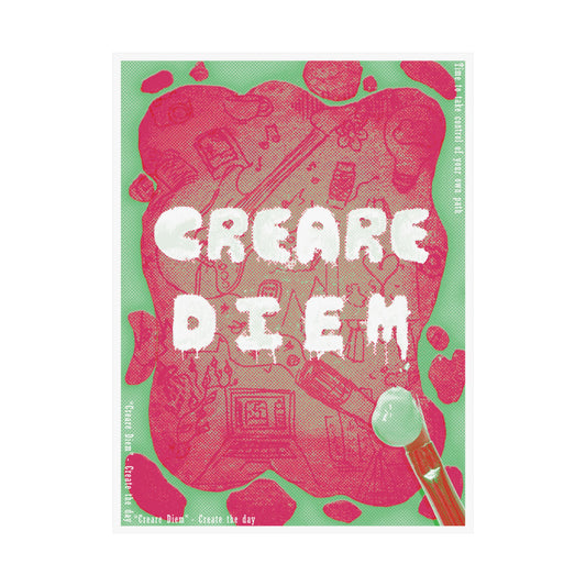 Matte Vertical Poster - Creare Diem