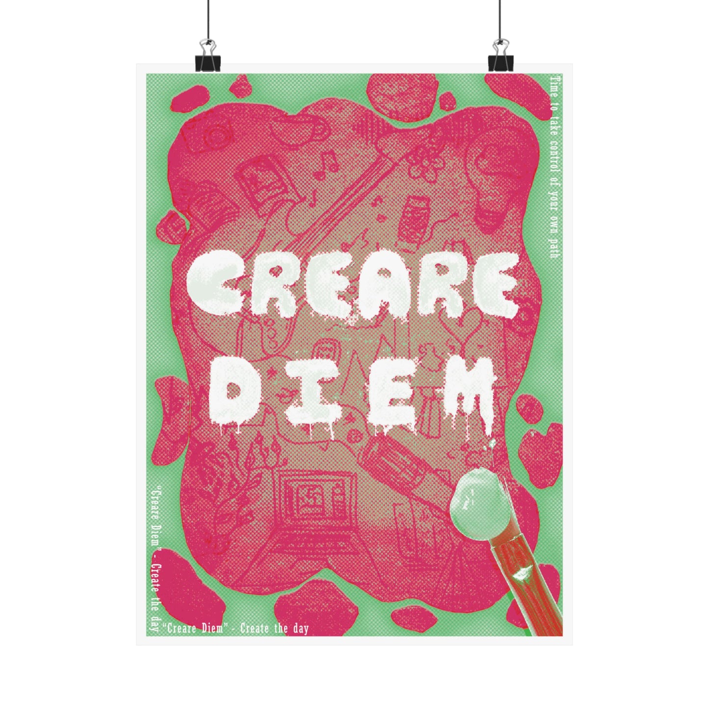Matte Vertical Poster - Creare Diem