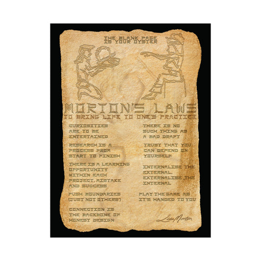 Matte Vertical Poster - Morton's Laws Manifesto